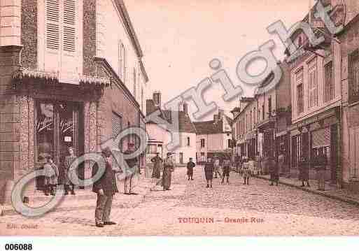 Ville de TOUQUIN, carte postale ancienne