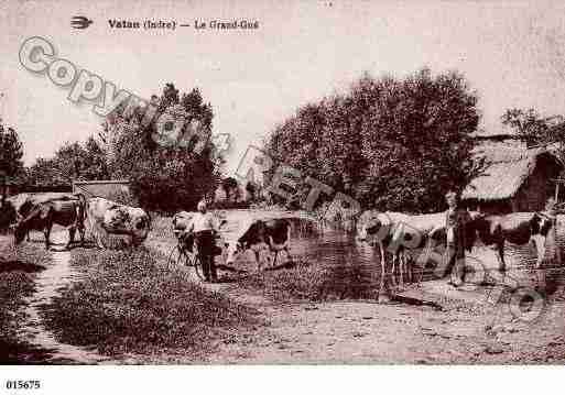 Ville de VATAN, carte postale ancienne