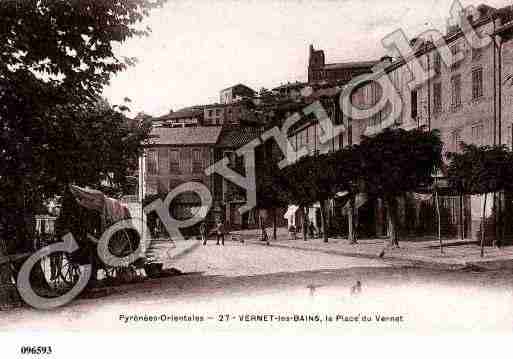 Ville de VERNETLESBAINS, carte postale ancienne