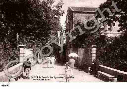 Ville de VERNETLESBAINS, carte postale ancienne