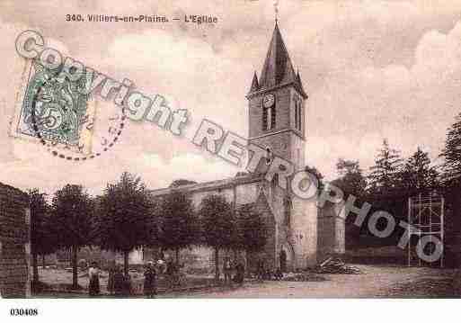 Ville de VILLIERSENPLAINE, carte postale ancienne