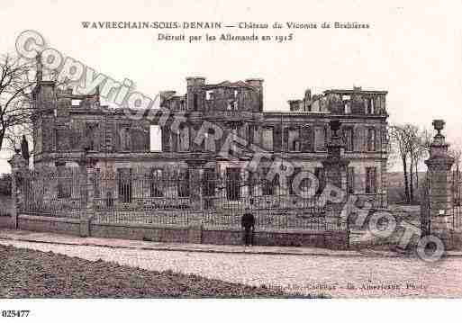 Ville de WAVRECHAINSOUSDENAIN, carte postale ancienne Ville de WAVRECHAINSOUSDENAIN, carte postale ancienne