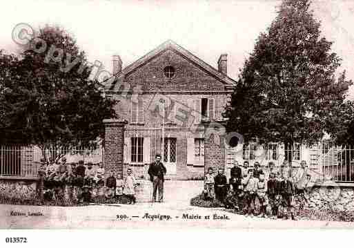 Ville de ACQUIGNY, carte postale ancienne