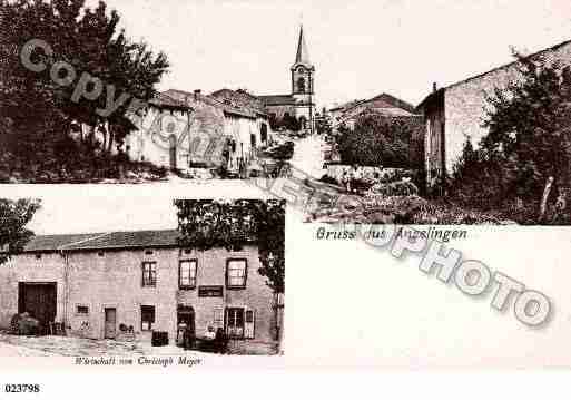 Ville de ANZELING, carte postale ancienne