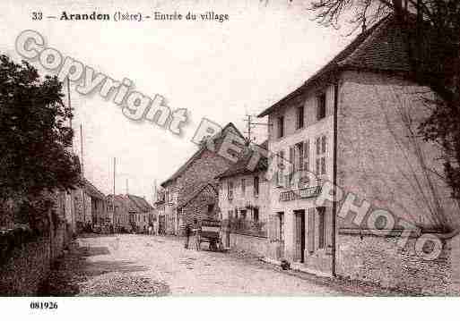 Ville de ARANDON, carte postale ancienne