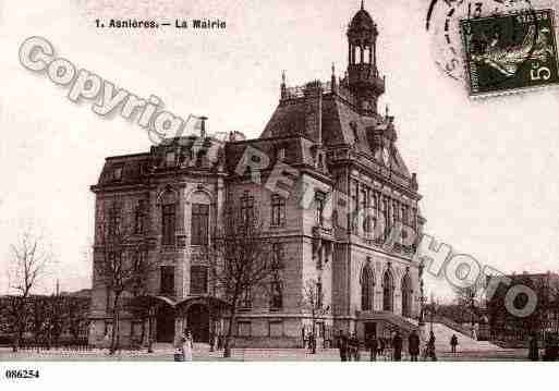 Ville de ASNIERESSURSEINE, carte postale ancienne Ville de ASNIERESSURSEINE, carte postale ancienne