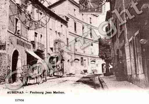 Ville de AUBENAS, carte postale ancienne