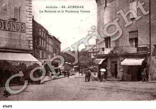 Ville de AUBENAS, carte postale ancienne