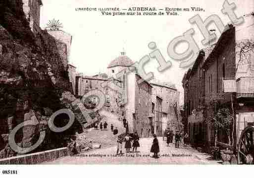 Ville de AUBENAS, carte postale ancienne