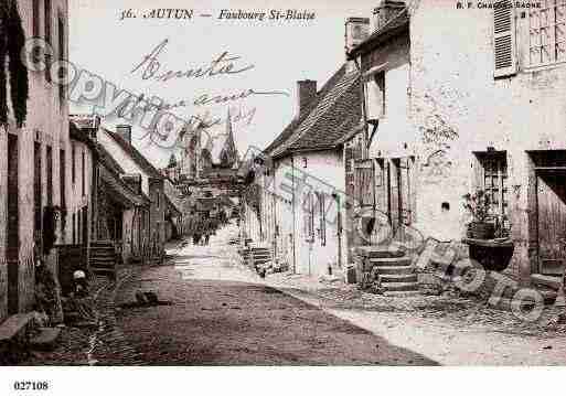 Ville de AUTUN, carte postale ancienne