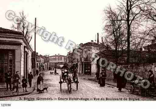 Ville de BEGLES, carte postale ancienne