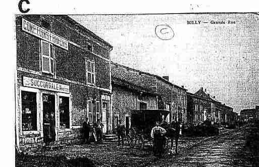 Ville de BILLYSMANGIENNES, carte postale ancienne