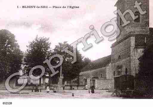 Ville de BLIGNYLESEC, carte postale ancienne