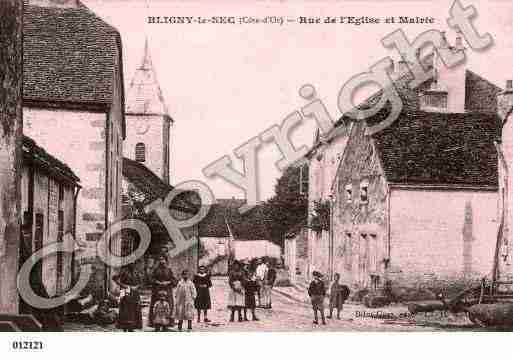 Ville de BLIGNYLESEC, carte postale ancienne