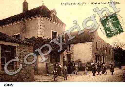 Ville de BRESSESURGROSNE, carte postale ancienne