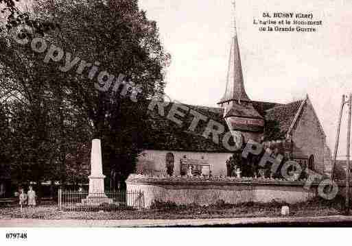 Ville de BUSSY, carte postale ancienne