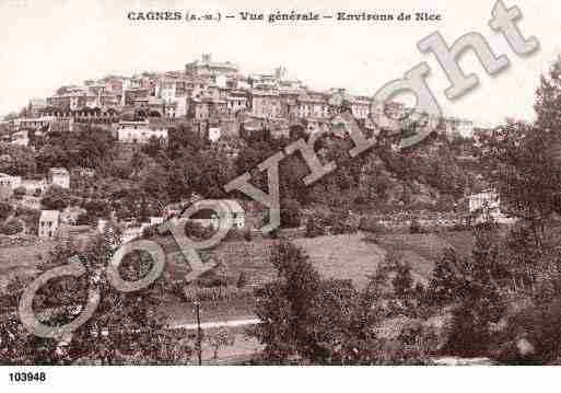 Ville de CAGNESSURMER, carte postale ancienne