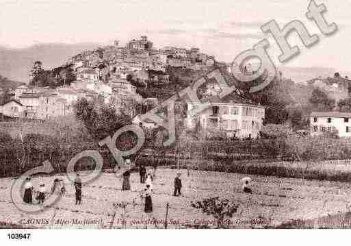 Ville de CAGNESSURMER, carte postale ancienne