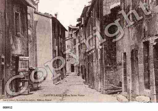 Ville de CASTELLANE, carte postale ancienne