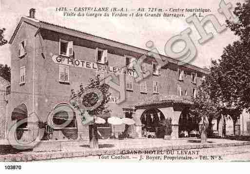 Ville de CASTELLANE, carte postale ancienne