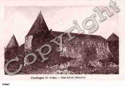 Ville de CHARBOGNE, carte postale ancienne