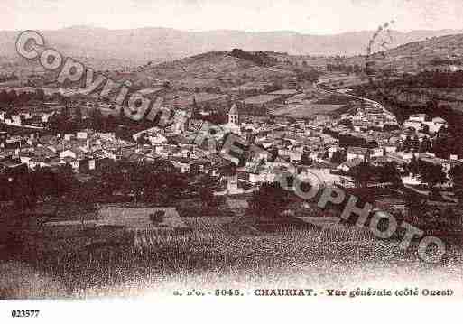 Ville de CHAURIAT, carte postale ancienne