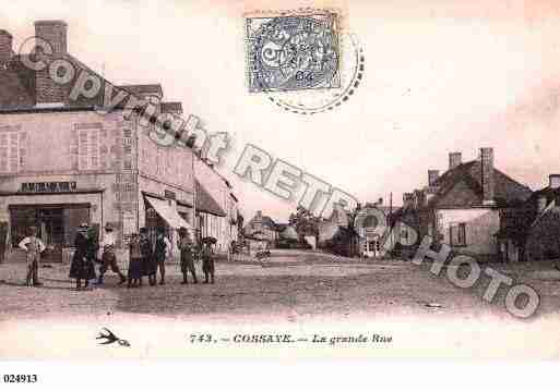 Ville de COSSAYE, carte postale ancienne