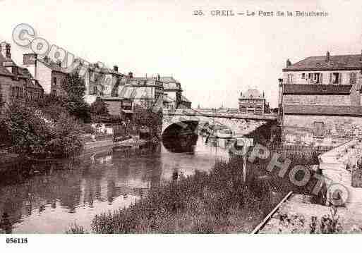 Ville de CREIL, carte postale ancienne