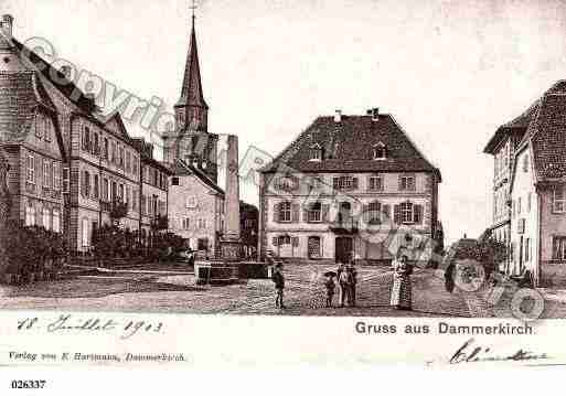 Ville de DANNEMARIE, carte postale ancienne