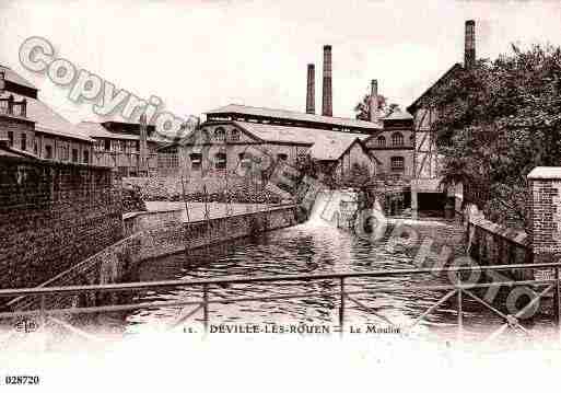 Ville de DEVILLELESROUEN, carte postale ancienne