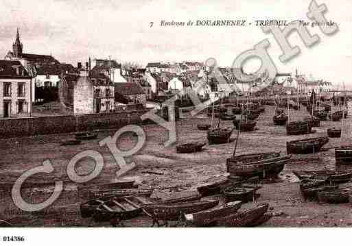 Ville de DOUARNENEZ, carte postale ancienne