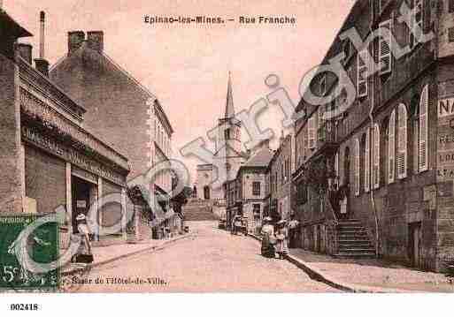 Ville de EPINAC, carte postale ancienne