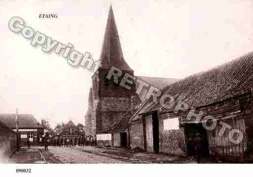 Ville de ETAING, carte postale ancienne