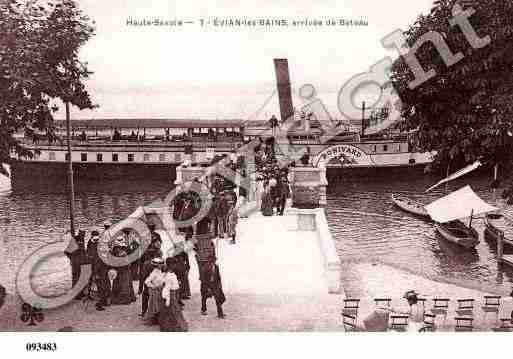 Ville de EVIANLESBAINS, carte postale ancienne