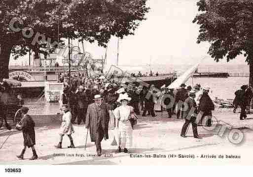 Ville de EVIANLESBAINS, carte postale ancienne