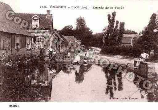 Ville de EVREUX, carte postale ancienne