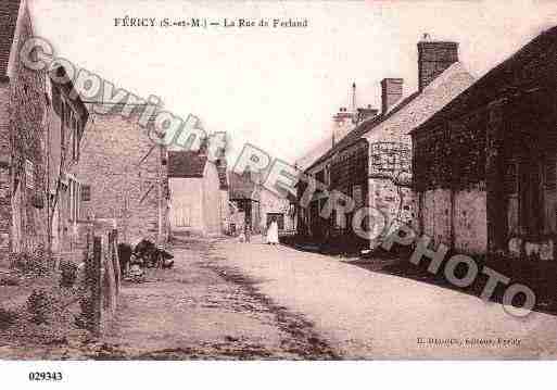 Ville de FERICY, carte postale ancienne