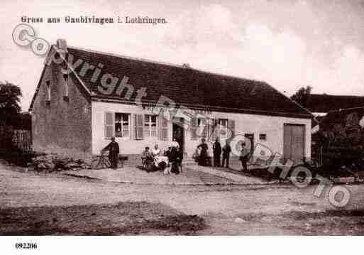 Ville de FOLKLING, carte postale ancienne