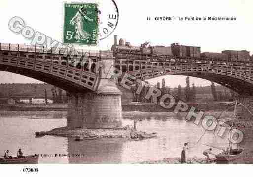 Ville de GIVORS, carte postale ancienne