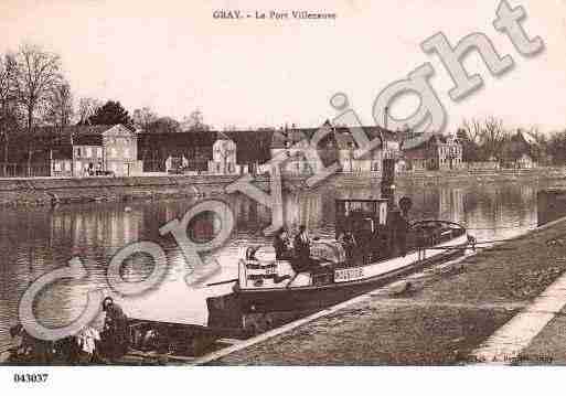 Ville de GRAY, carte postale ancienne