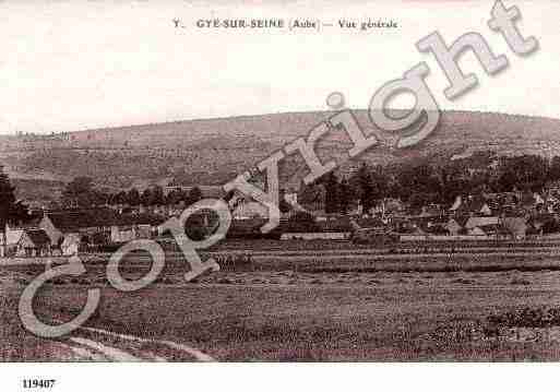 Ville de GYESURSEINE, carte postale ancienne