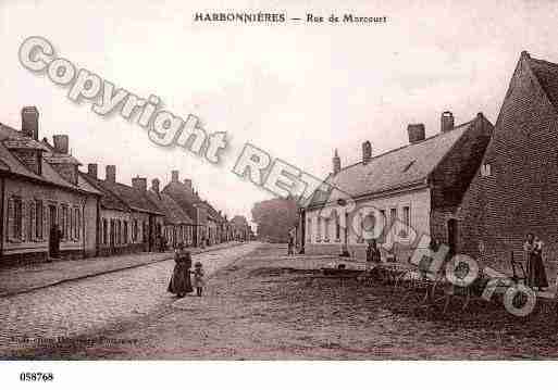 Ville de HARBONNIERES, carte postale ancienne