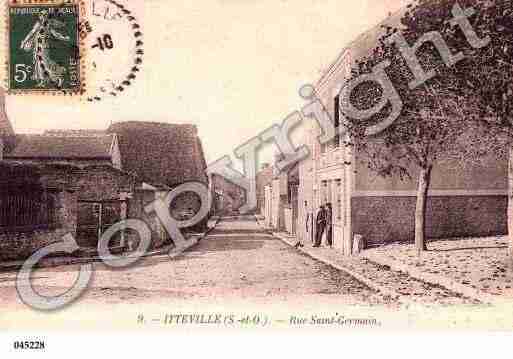 Ville de ITTEVILLE, carte postale ancienne