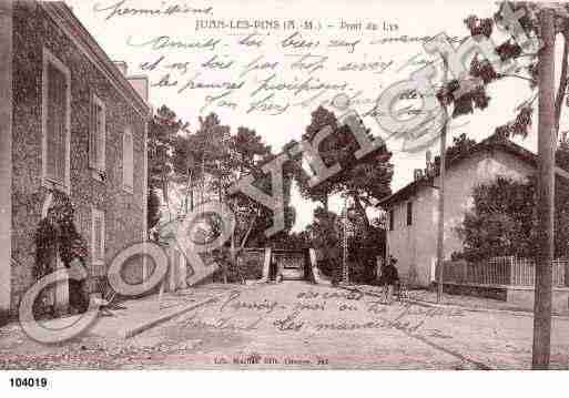 Ville de JUANLESPINS, carte postale ancienne