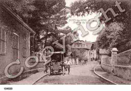 Ville de JUANLESPINS, carte postale ancienne