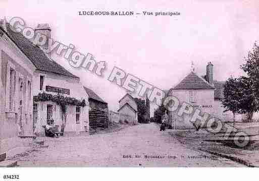 Ville de LUCESOUSBALLON, carte postale ancienne