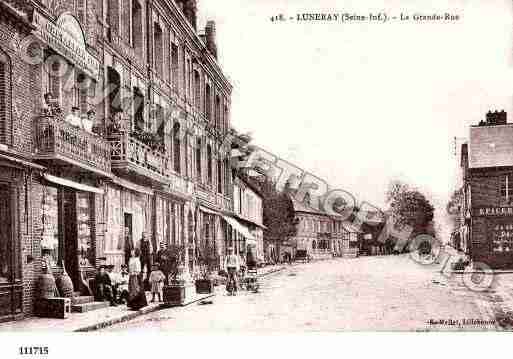 Ville de LUNERAY, carte postale ancienne