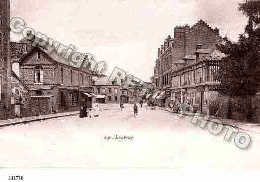 Ville de LUNERAY, carte postale ancienne