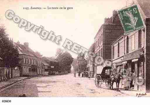 Ville de LUNERAY, carte postale ancienne