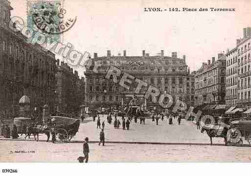 Ville de LYON, carte postale ancienne